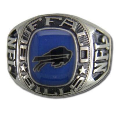 #ad #ad Buffalo Bills Large Classic Silvertone NFL Ring $119.95
