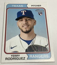 2023 Topps Heritage #320 Yerry Rodriguez Texas Rangers Baseball