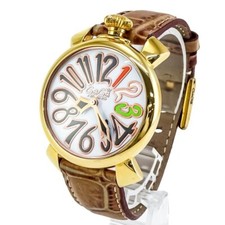 Gaga Milano Manuale 40 Limited Edition 198/250 Watch Round Handmade Strap W/W05