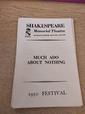 Viel Lärm um nichts Programm 1950, Shakespeare Memorial Theatre - B999