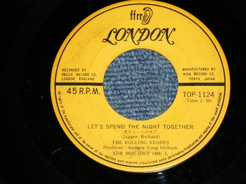 ROLLING STONES Japan 1965 7"45 LET'S VERBRINGEN THE NIGHT TOGETHER RUBIN DIENSTAG - Bild 3 von 4