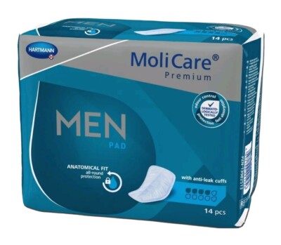 3 Pack. MoliCare  Premium Men Pad 14 Stück bei Blasenschwäche