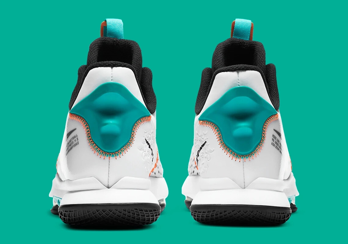 NEW Nike Lebron Witness 5 Shoes White Black Jade CQ9380 100  display picture 3