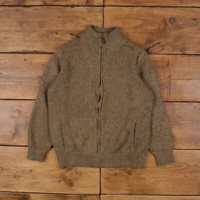 Vintage L.L. Bean Cardigan mit durchgehendem Reißverschluss und Taschen L 90s Distressed Damen Stehkragen