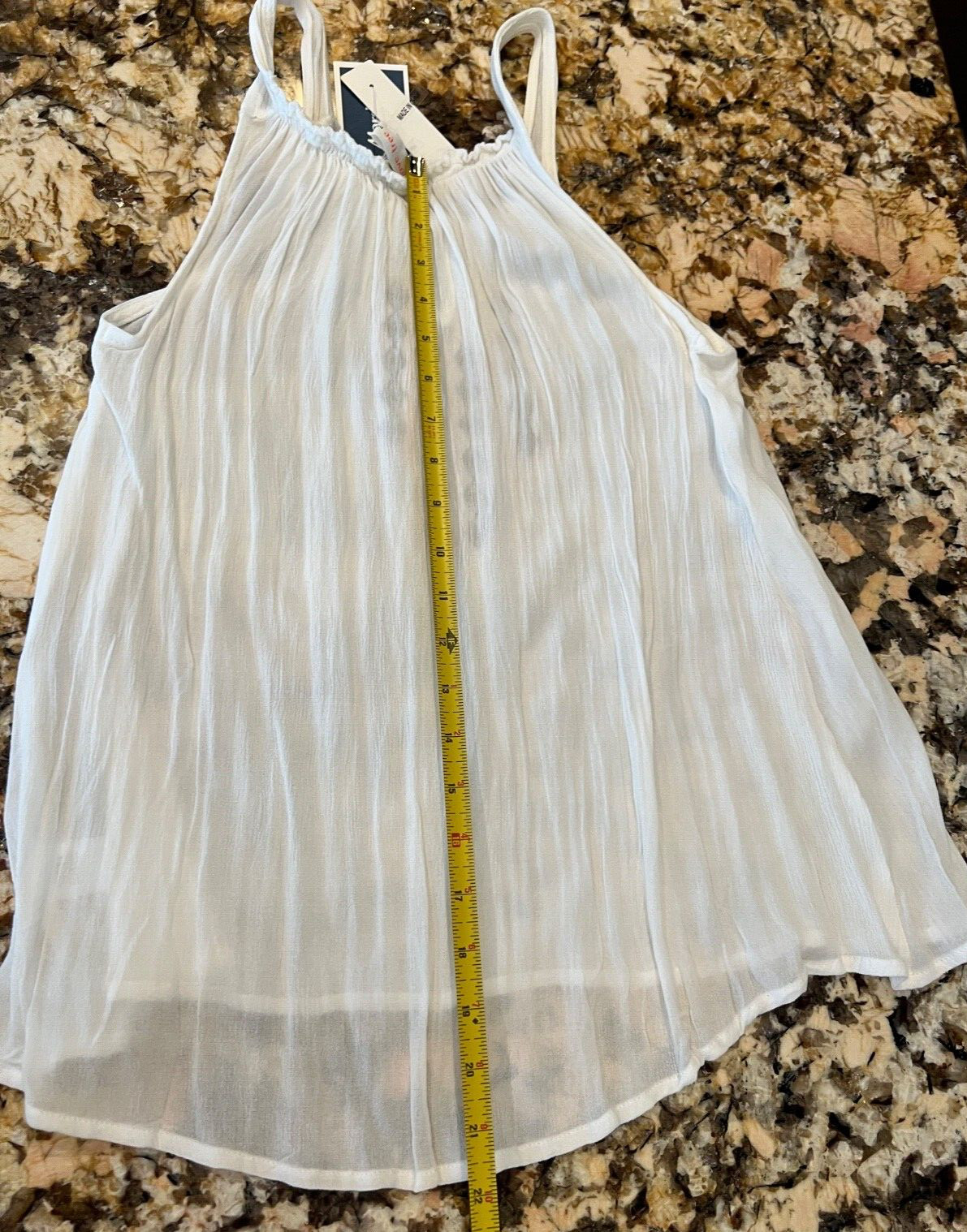 New With Tags Love Tree Happens Women's Tank Top Large White Flowy