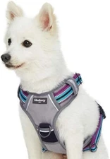 Soft Comfy 3M Reflective Dog Harness Vest Mesh Padded No Pull Dog Harness PKG071