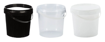 1L 1000ml Dosen Eimer Vorratsbehälter Eimer + Deckel Kunststoffgriff LEBENSMITTELQUALITÄT