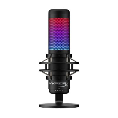 HyperX QuadCast S   RGB USB Condenser Microphone for PC  PS4  PS5 and Mac