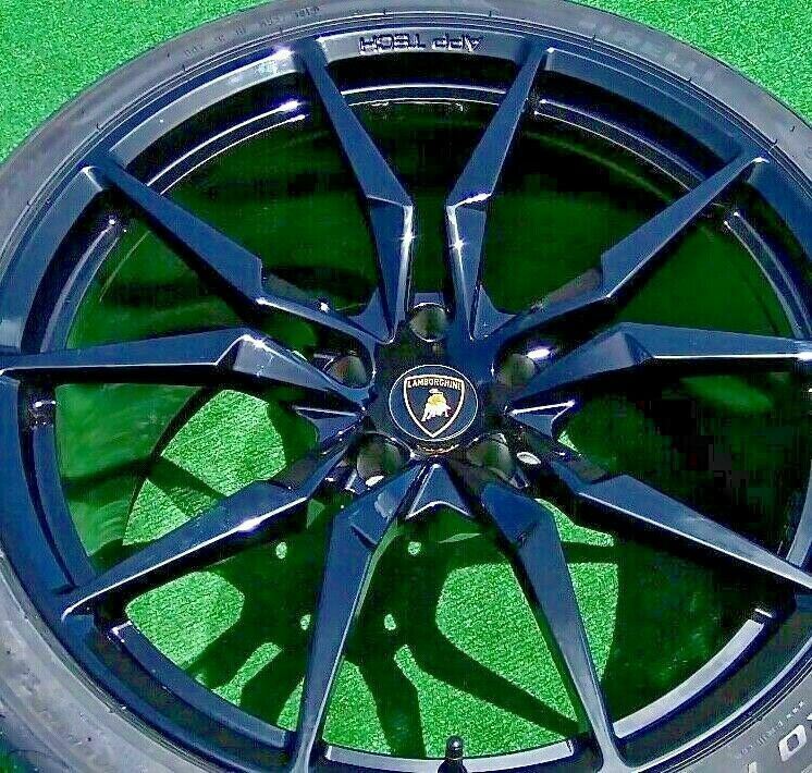 4 Factory Lamborghini Aventador Wheels Tires Caps TPMS LP720 OEM Dione 20 21 Set