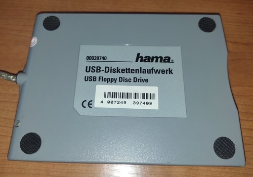 Hama Externes Floppy 3.5" Laufwerk 00039740, silber, USB, Funktioniert, TOP - Bild 4 von 4