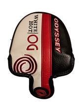 Odyssey Golf White Hot OG Mid Mallet Putter Head Cover White Black