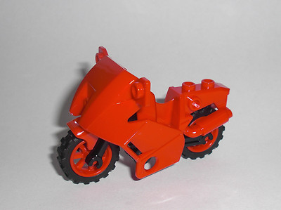 LEGO City - Motorrad rot - Motorbike Motorcycle Racing Street Bike Minifig Figur
