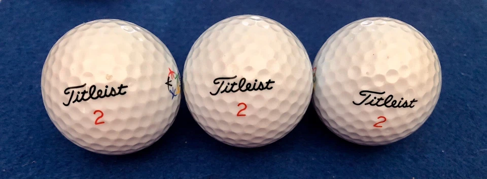 ЧРЕЗВЫЧАЙНО РЕДКАЯ! 1996 Атланта Олимпийский оригинальный логотип рукав мячей для гольфа Titleist - Изображение 2 из 4