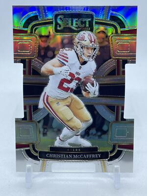2023 Panini Select #88 Christian McCaffrey Silver Prizm Die Cuts