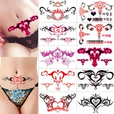 10Pcs Tatoo Sex Waterproof Temporary Tattoos Womb Fake Tattoos Stickers NH23