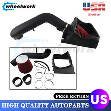 Black Cold Air Intake System Filter Heat Shield for 2011-2014 Ford F150 5.0L V8