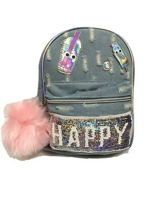 justice denim backpack