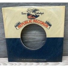 Gene Autry Republic Records Company Sleeve 45 RPM Vinyl Eagle Nashville TN