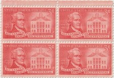 Scott #1086 ALEXANDER HAMILTON BICENTENNIAL 3¢ US Block 4 Postage Stamps MNH