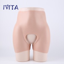 Silicone Open Crotch Pants Drag Queen Buttocks Hips Enhancer Crossdressing Panty