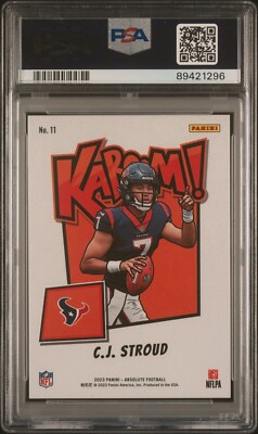 2023 Panini Absolute Kaboom Horizontal CJ Stroud RC Rookie Card