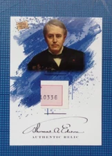 2023 Pieces Past 7 Year Collection authentic relic THOMAS EDISON POTP-18