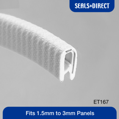 Clip On Edge Verkleidung ET167 - passt 1,5 mm bis 3 mm Paneele - Auto Van Wohnwagen Bootstür
