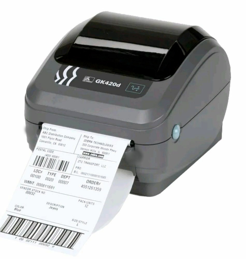 Zebra Gk420D Thermal Label Printer Usb Parallel Usps Ebay Shipping