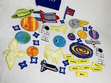 FAO Schwarz Hook And Loop Solar System Cloth Toys