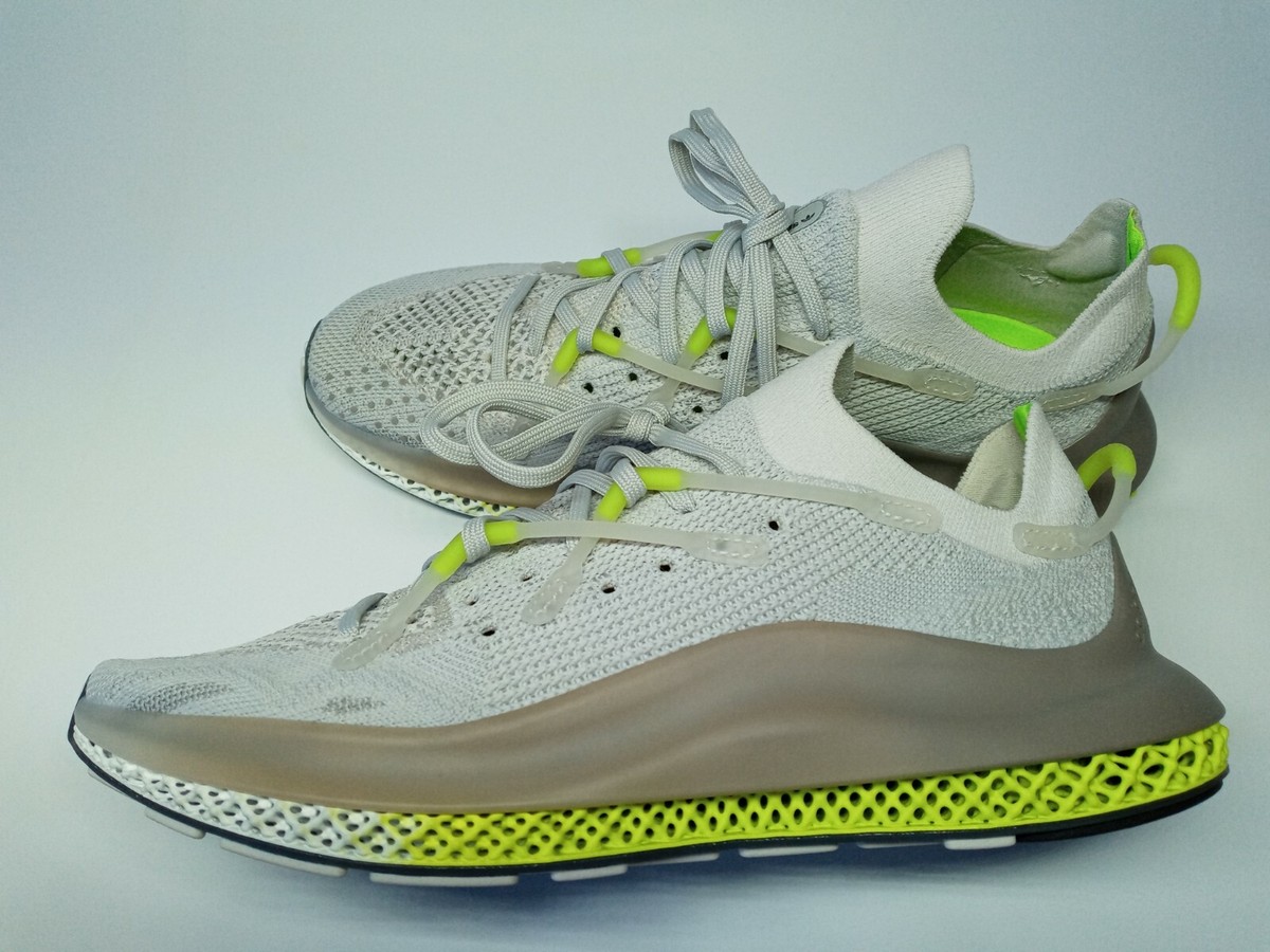 Adidas Originals Shoes 4D Fusio Gray Solar Yellow Running