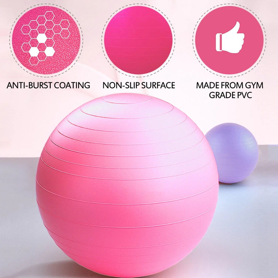VIVVA Yoga Ball Home Exercise Gym Pilates Fitness Swiss Ball 55 65 75 85cm - image 3 of 4