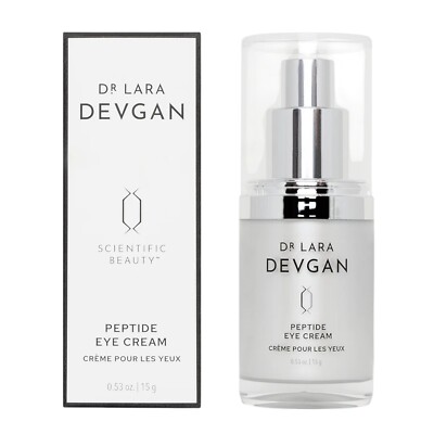 Dr Lara Devgan Peptide Eye Cream 0.53oz Anti Aging Dark Circles Scientific NEW