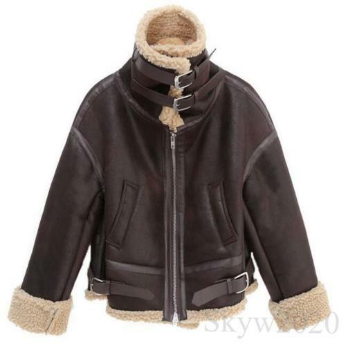 即日発送 Faux Shearling Lined Bomber Jacket Fall/Winter 2024