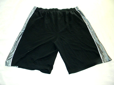 Reebok Basketball Workout Shorts ~ Black & Grey ~ Men's Size 3XL ~ o