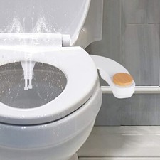 Dual Nozzles Bidet Toilet Seat Attachment Non-Electric Fresh Water Bidet Sprayer