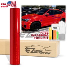 Holographic Glitter Red Rainbow Chrome Car Vinyl Wrap Sticker Decal Sheet