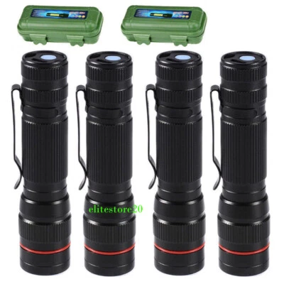 350000000 Lumen Super Bright LED Tactical Flashlight Rechargeable LED Work Light