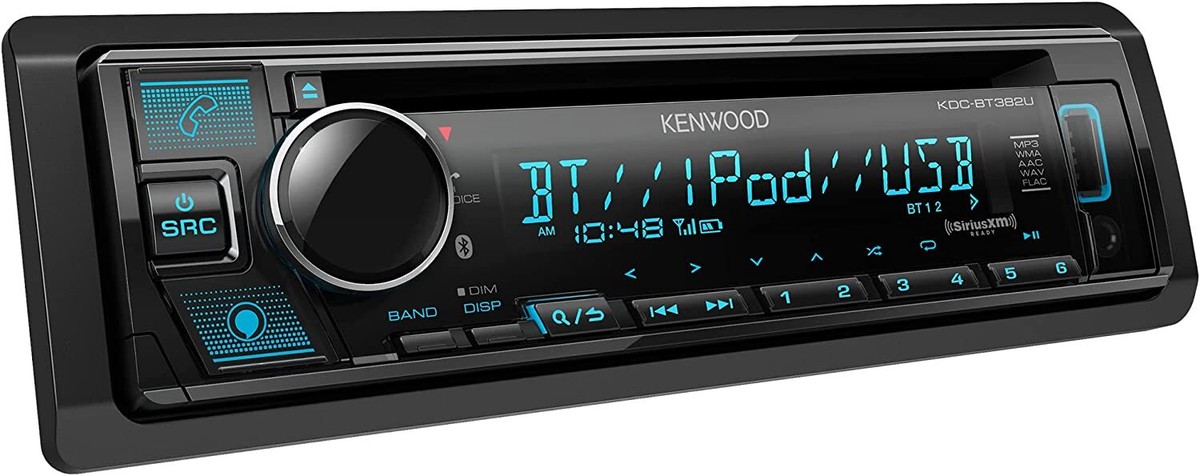 Kenwood KDC-BT382U 1-DIN Bluetooth Car Stereo CD Receiver | eBay