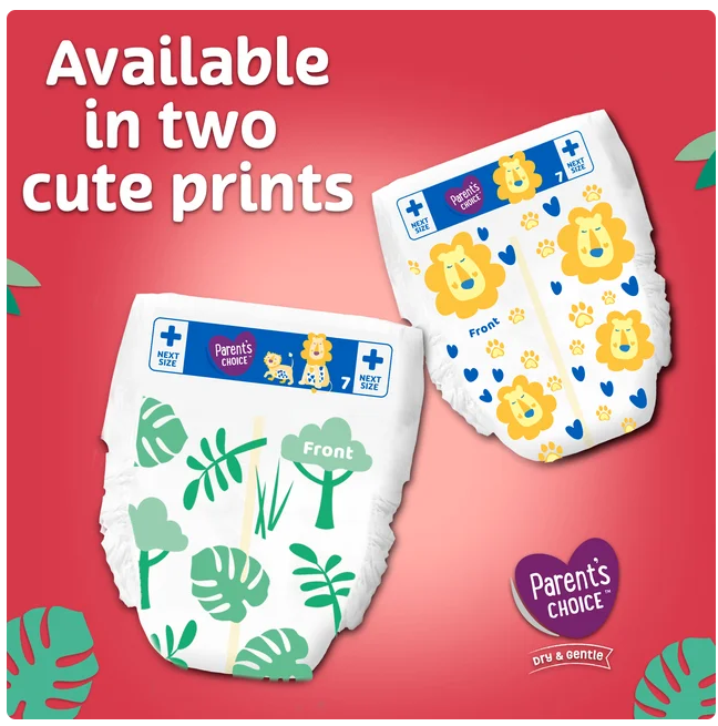 Parent's Choice Dry Gentle Diapers Size 7, 72 Count HOT DEAL  FREESHIPPING