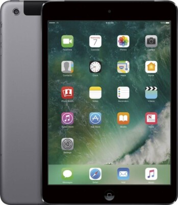 APPLE IPAD MINI 4 CELLULAR SPACE GRAY | A1550 | MK8D2LL/A | 128 GB | C UNLOCKED
