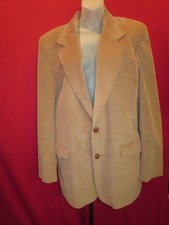 PIONEER WEAR Vintage Corduroy Leather Patches Western Cowboy Prairie Jacket Sz L