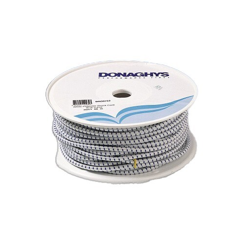 Donaghys Shock Cord Poly Elastic 5mm x 100M White Black Fleck Marine Rope - Picture 1 of 2