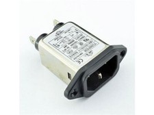 Image of 1 x Fused Mains IEC Inlet Filter 6A (2x0.7mH)