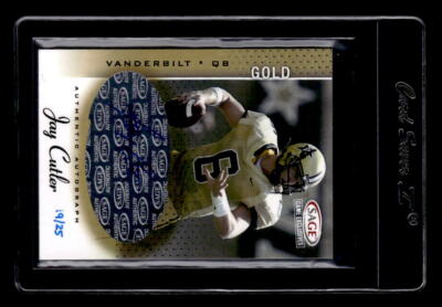 2006 SAGE Game Exclusive Autographs Gold #A10 Jay Cutler Auto /25 - EXACT SCAN