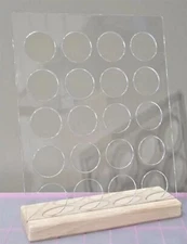 New Target Ankyo Wood Clear Acrylic 20 Coffee Pod K-Cup Stand Rack Holder