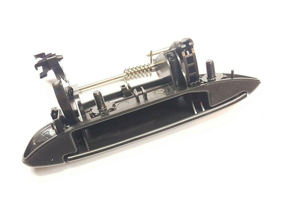 HISports Poignée De Porte Intérieure Droite 7700353283 - Compatible Renault Clio II, Mégane I, Scénic I, Trafic (1998-2007) - Noir Brillant ABS