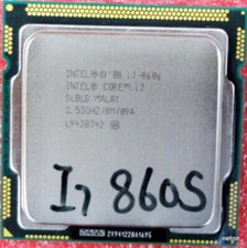 Used INTEL Quad Core CPU i7-860S 2.53GHZ/8MB LGA1156 SLBLG Processor Tested