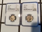 1917-P NGC MS-62+63 Buffalo Nickels