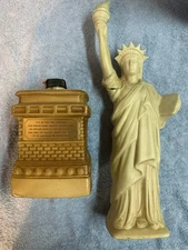 Jim Beam Whiskey Statue Of Liberty and Base Decanter 20 Inches Empty SEE DESCRIP
