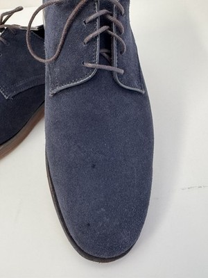 Allen Edmonds Port Washington Nomad Suede Lace Up Blue Dress  display picture 1